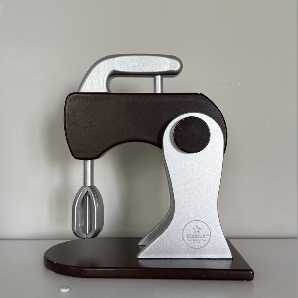 Kidkraft Mixer Espresso & Silver Wooden Kitchen
